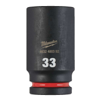 MILWAUKEE Průmyslové hlavice Shockwave 3/4" HEX 33mm dlouhé 4932480392