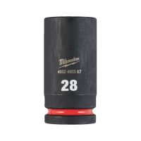 MILWAUKEE Průmyslové hlavice Shockwave 3/4" HEX 28mm dlouhé 4932480387