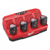 MILWAUKEE M12 C4 M12™ nabíječka s 4 porty 4932430555