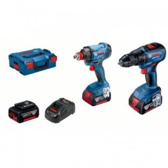 BOSCH Aku sada GSR 18V-50 + GDX 180-LI + 3× GBA 18V 5.0Ah + GAL 1880CV v L-BOXX136 06019G5227