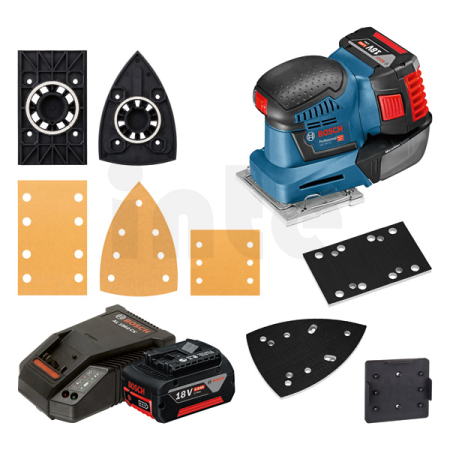 BOSCH Akumulátorová vibrační bruska GSS 18V-10 06019D0201