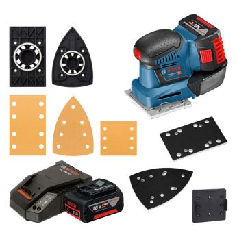BOSCH Akumulátorová vibrační bruska GSS 18V-10 06019D0201