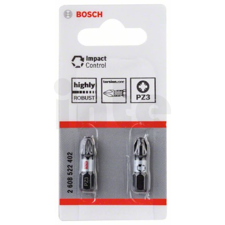 BOSCH Nástavec Impact Control 25 mm, 2×PZ3 2608522402
