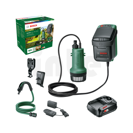 BOSCH Akumulátorová čerpadla na dešťovou vodu GardenPump 18V-2000 06008C4202