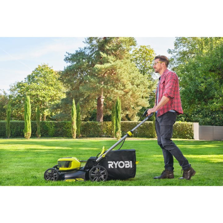 RYOBI RY18LMX46A-0 18V ONE+ Akumulátorová sekačka na trávu, šířka záběru 46 cm  5133005789