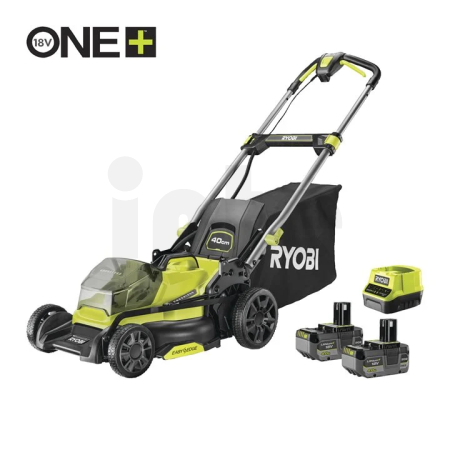 RYOBI RY18LMX40C-240 18V ONE+ Akumulátorová sekačka na trávu, šířka záběru 40 cm (2 x 4,0 Ah) 5133006290