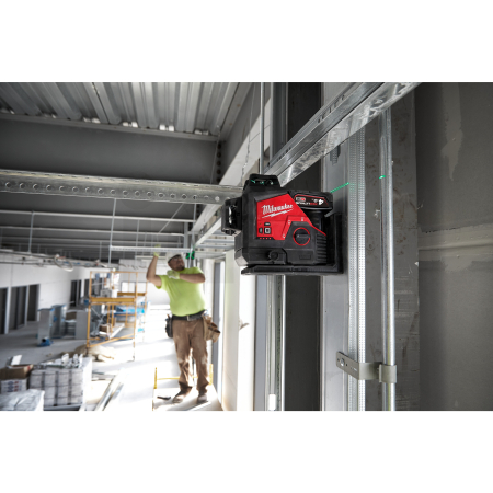 MILWAUKEE Sada laseru M12™ 360° se zeleným paprskem se 3 rovinami a příslušenství 4933478960