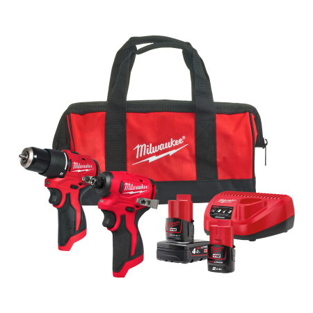 MILWAUKEE M12 BLPP2B-422B sada kompaktního bezuhlíkového nářadí 4933500425