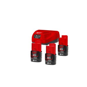 MILWAUKEE M12™  sada akumulátorů a nabíječky 4933459207