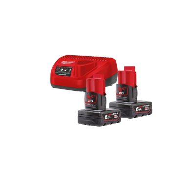 MILWAUKEE M12™  sada akumulátorů a nabíječky 4933451903