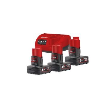 MILWAUKEE M12™ sada akumulátorů a nabíječky 4933459208