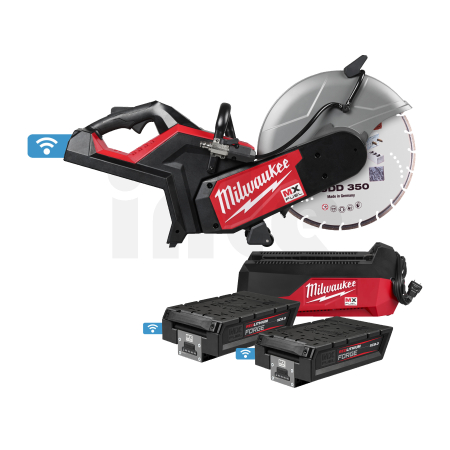 MILWAUKEE MXF COS350G2FC-802 MX FUEL Rozbrušovací pila 350 mm, 2 x 8 Ah, nabíječka 4933499772