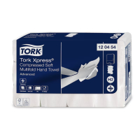 Tork Xpress stlačené jemné papírové ručníky Multifold, H2, 2 vrstvy, 12 x 200 ks, 2400 útržků, 120454