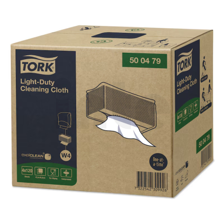 Tork Light-Duty čisticí utěrka, W4, 1 vrstva, 4 bal. x 120 kusů 500479