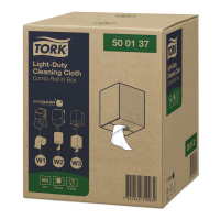 Tork Light-Duty čisticí utěrka, 1 vrstva, 1 role x 600 útržků, W1, W2, W3, 500137