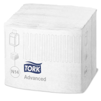 Tork Xpressnap Fit bílé ubrousky do zásobníku, N14, 2 vrstvy, 4320 ks, 15830