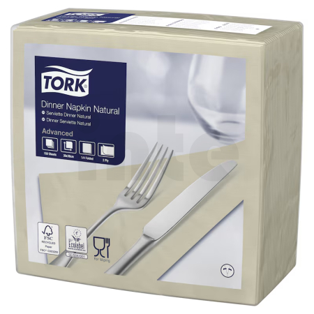 Tork ubrousek natural-večeře, 2 vrstvy, 12 bal. x 150 ks, 477357