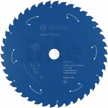 BOSCH Pilový kotouč Expert for Wood pro akumulátorové pily 305×2,2/1,6×30 T42 2608644527