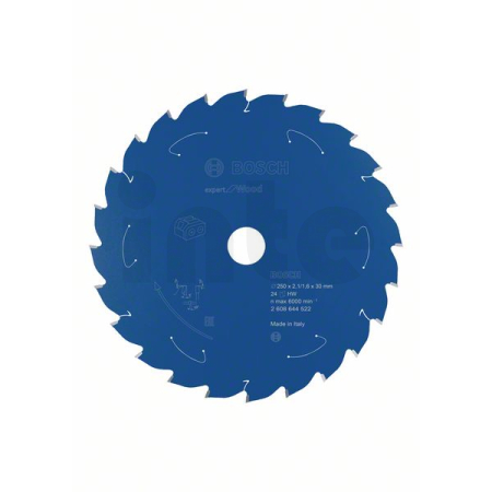 BOSCH Pilový kotouč Expert for Wood pro akumulátorové pily 250×2,1/1,6×30 T24 2608644522
