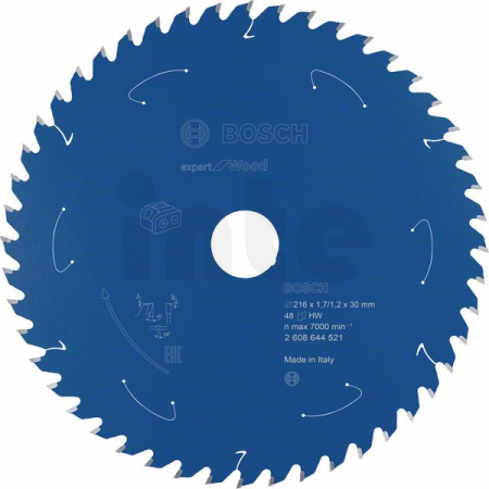 BOSCH Pilový kotouč Expert for Wood pro akumulátorové pily 216×1,7/1,2×30 T48 2608644521