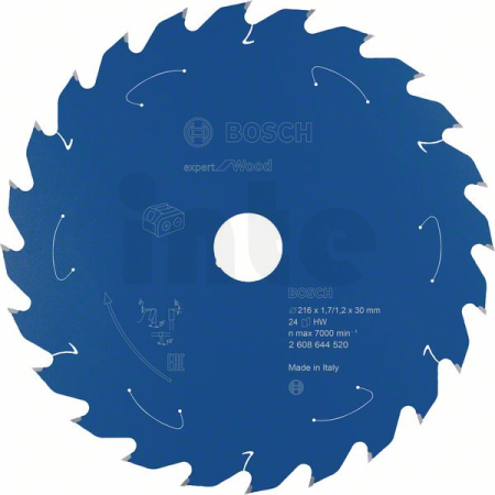 BOSCH Pilový kotouč Expert for Wood pro akumulátorové pily 216×1,7/1,2×30 T24 2608644520