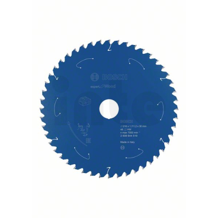 BOSCH Pilový kotouč Expert for Wood pro akumulátorové pily 216×1,7/1,2×30 T48 2608644519