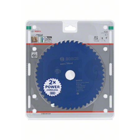BOSCH Pilový kotouč Expert for Wood pro akumulátorové pily 216×1,7/1,2×30 T48 2608644519