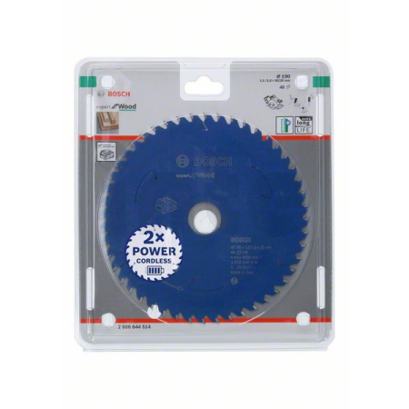 BOSCH Pilový kotouč Expert for Wood pro akumulátorové pily 190×1,5/1×30 T48 2608644514