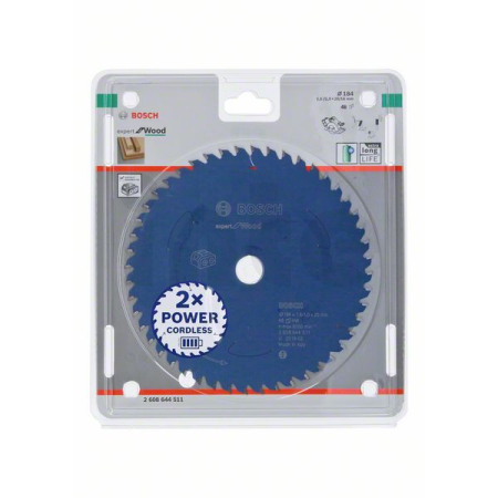 BOSCH Pilový kotouč Expert for Wood pro akumulátorové pily 184×1,6/1×20 T48 2608644511