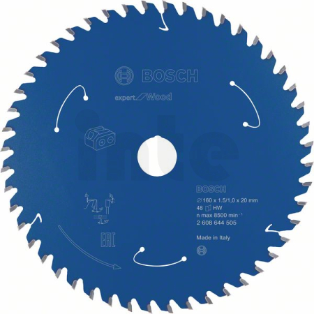 BOSCH Pilový kotouč Expert for Wood pro akumulátorové pily 160×1,5/1×20 T48 2608644505