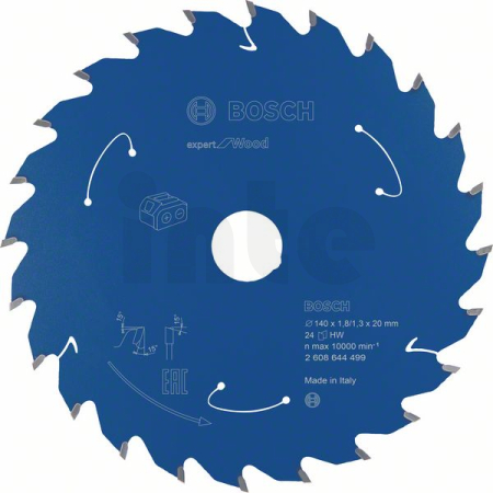 BOSCH Pilový kotouč Expert for Wood pro akumulátorové pily 140×1,8/1,3×20 T24 2608644499