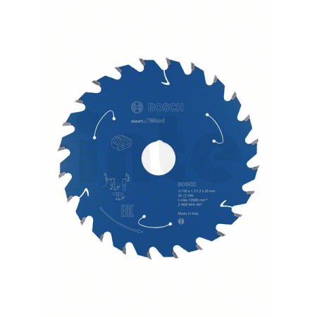 BOSCH Pilový kotouč Expert for Wood pro akumulátorové pily 120×1,7/1,2×20 T24 2608644497