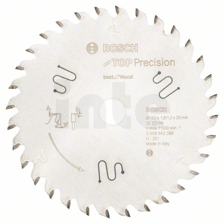 BOSCH Pilový kotouč do okružních pil Top Precision Best for Wood 2608642386