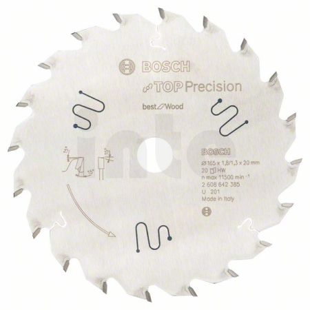 BOSCH Pilový kotouč do okružních pil Top Precision Best for Wood 2608642385
