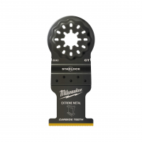 MILWAUKEE Univerzální nůž 35 mm s tvrdokovovými zuby pro ponorné řezy zaručuje velmi dlouhou životnost (30x delší životnost než 