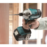Makita - Aku rázový šroubovák 1/4" Li-ion LXT 18V/5,0Ah, Makpac DTD156RTJ
