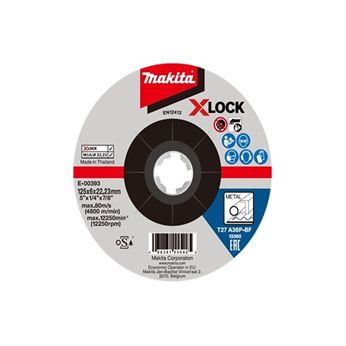 Makita - kotouč brusný ocel X-Lock 125x6x22.23mm E-00393