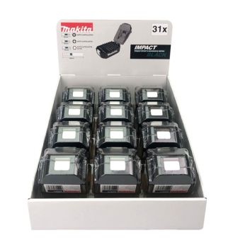 Makita - sada torzních bitů 1/4" IMPACT BLACK 31 ks v plastové krabičce tvaru baterie, 12 bal E-03090