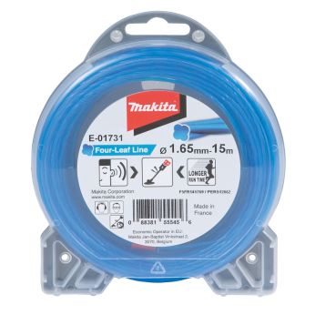 Makita - struna nylonová 1,65mm, modrá, 15m, speciální pro aku stroje E-01731