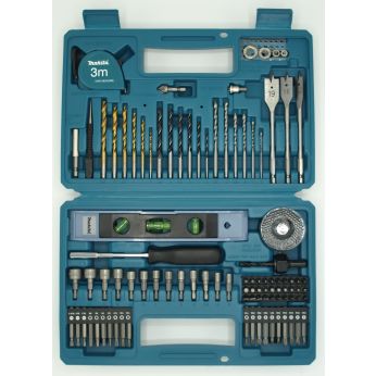Makita - sada bitů a vrtáků 102 ks v plastovém kufru E-10730