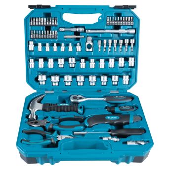 Makita - sada bitů 1/4" a nástrčných klíčů 76 ks v plastovém kufru E-10899
