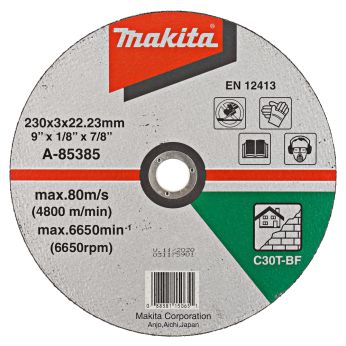 Makita - kotouč řezný kámen 230x3x22mm STOP A-85385