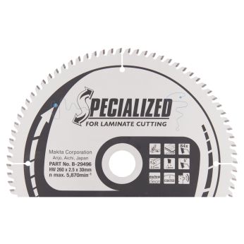Makita - kotouč pilový lamino SPECIALIZED 260x2.5x30mm 84Z = new B-33875 B-29496