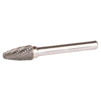 Makita - brusné frézy 10x20x6 kužel dělené ostří kov, nerez B-52788