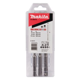 Makita - sada vrtáků SDS-Plus čtyřbřité Nemesis II, 3 ks v plastové krabičce B-59075