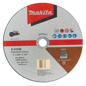 Makita - kotouč řezný nerez 230x2.0x22.23mm E-03006