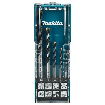 Makita - sada vrtáků s válcovou stopkou univerzálních Multimateriál 5 ks v plastové krabičce E-14255
