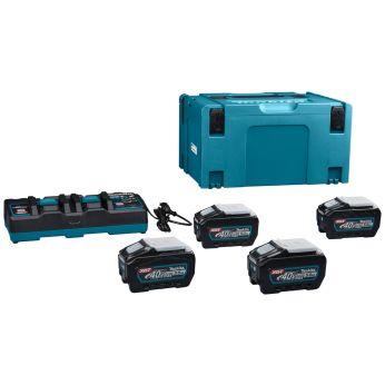 Makita - sada Li-ion XGT 40V 4xBL4050F+DC40RB+Makpac 191U42-2