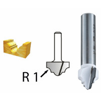 Makita - Profilová fréza stopka 8 mm,19x12,7x44,7 mm D-48212