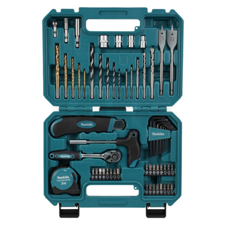 Makita - sada bitů a vrtáků 60 ks v plastovém kufru E-15095